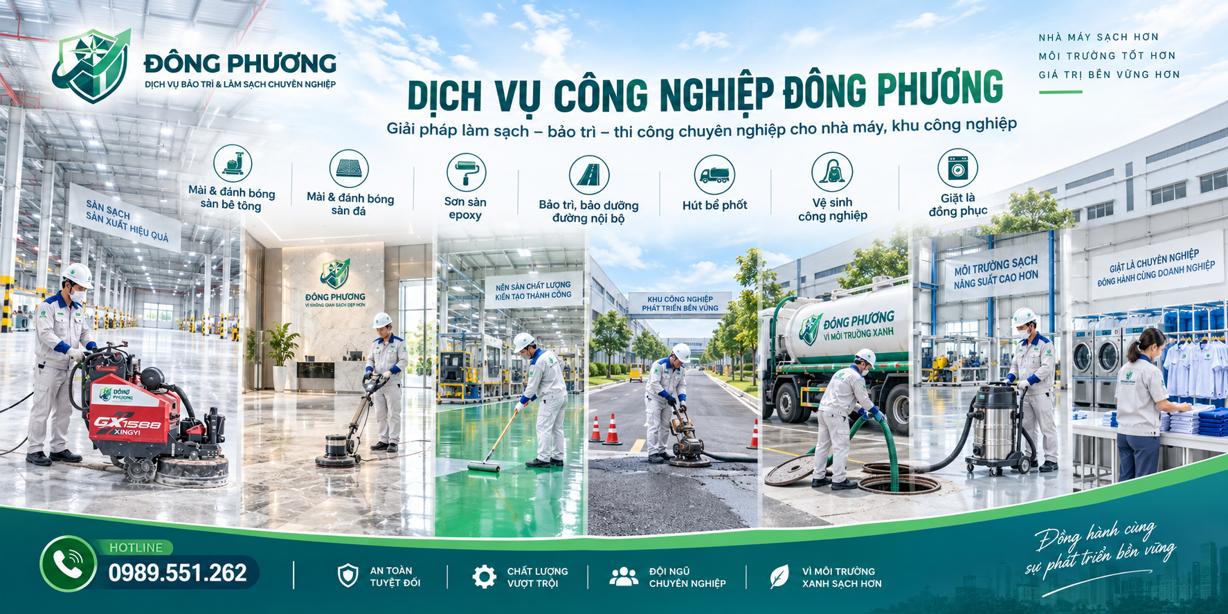 Mài sàn bê tông nhà xưởng giá rẻ tại Hải Phòng