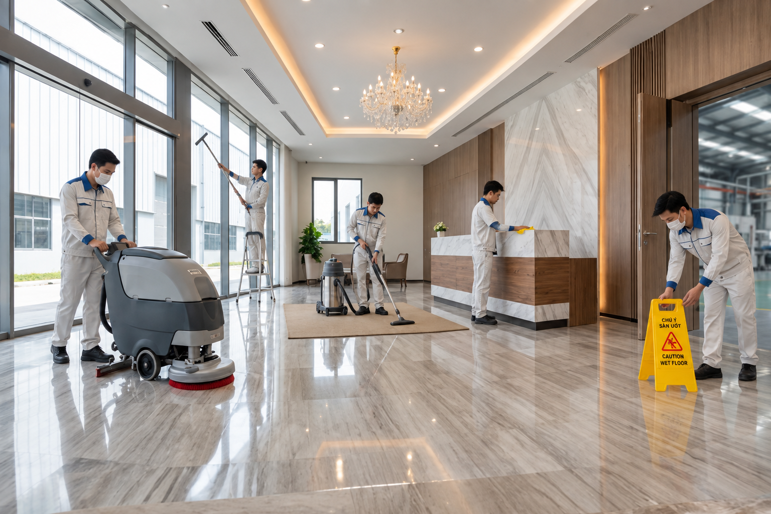 Mài sàn bê tông nhà xưởng giá rẻ tại Hải Phòng